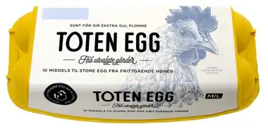 Egg M Toten 10 stk