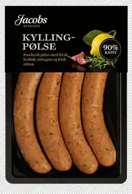 Kyllingpølse Sitron&Estragon Idsøe/ 260 g