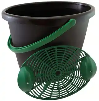 Vannbøtte Svart M/Rist 12 l