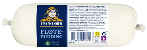 Fløtepudding Pølse Fiskemannen 400 g
