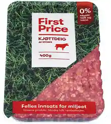 Kjøttdeig 14% Fett First Price 400 g