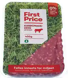 Karbonadedeig First Price 400 g
