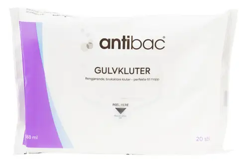 Gulvkluter Desinfeksjon Antibac 20 stk