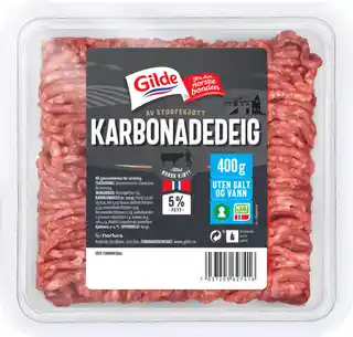 Karbonadedeig 5% U/Salt&Vann Gilde 400 g