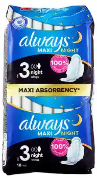 Always Maxi Night S3 18 stk