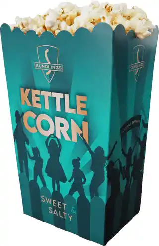 Kettle Corn Pappbeger Sundlings 2 l