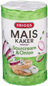 Maiskaker Sourcream&Onion Friggs 125 g