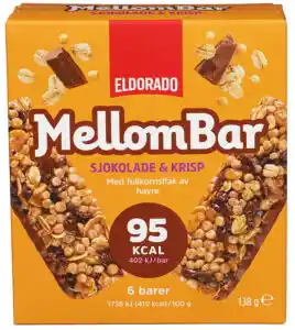 Mellombar Sjokolade&Krisp Eldorado 138 g