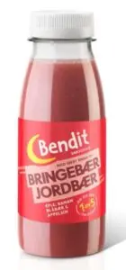 Smoothie Bringebær&Jordbær Bendit 250 ml