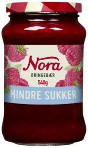 Bringebærsyltetøy Lett Nora 540 g