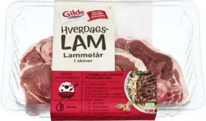 Lam Lårskiver Hverdagslam Ca500G Gilde