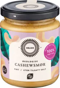 Cashewsmør Økologisk Helios 250 g