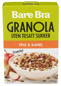 Granola Eple&Kanel Bare Bra 430 g