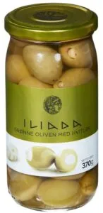 Oliven Grønn M/Hvitløk Iliada 370 g