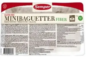 Fiberbaguetter Glutenfri