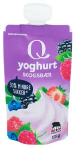 Frokostyoghurt Skogsbær Pose Q 125 g